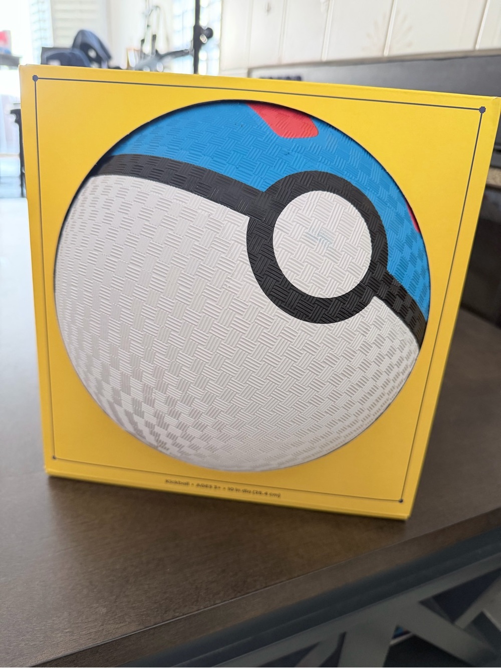 Pokémon Themed White & Blue Decorative Ball - Kick Ball